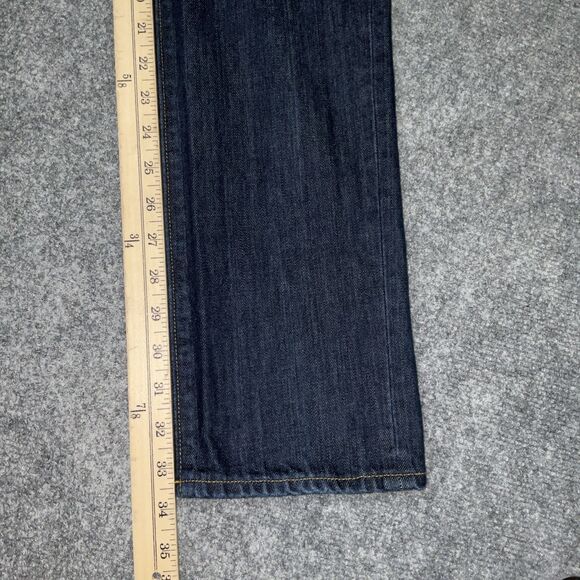 J. Crew Jeans Mens  Size 32  Blue The Driggs Straight Dark Wash - Picture 6 of 9